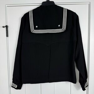 Vintage US Navy Blue Dress Jumper Black Wool Men’s Size 42R